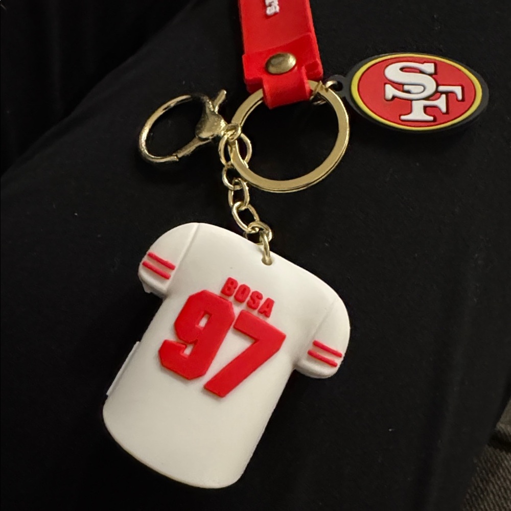 San Francisco 49ers Bosa 97 Keychain - Picture 3 of 4
